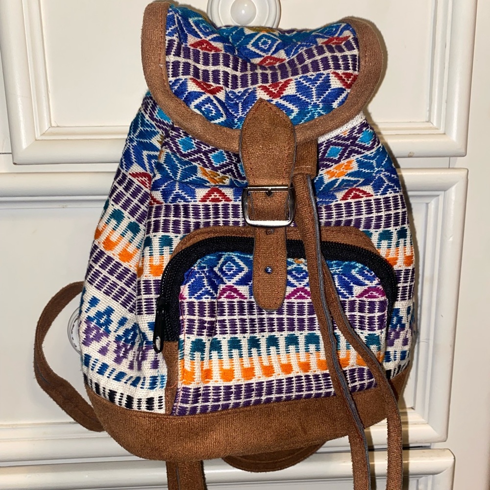 Tribal print mini backpack